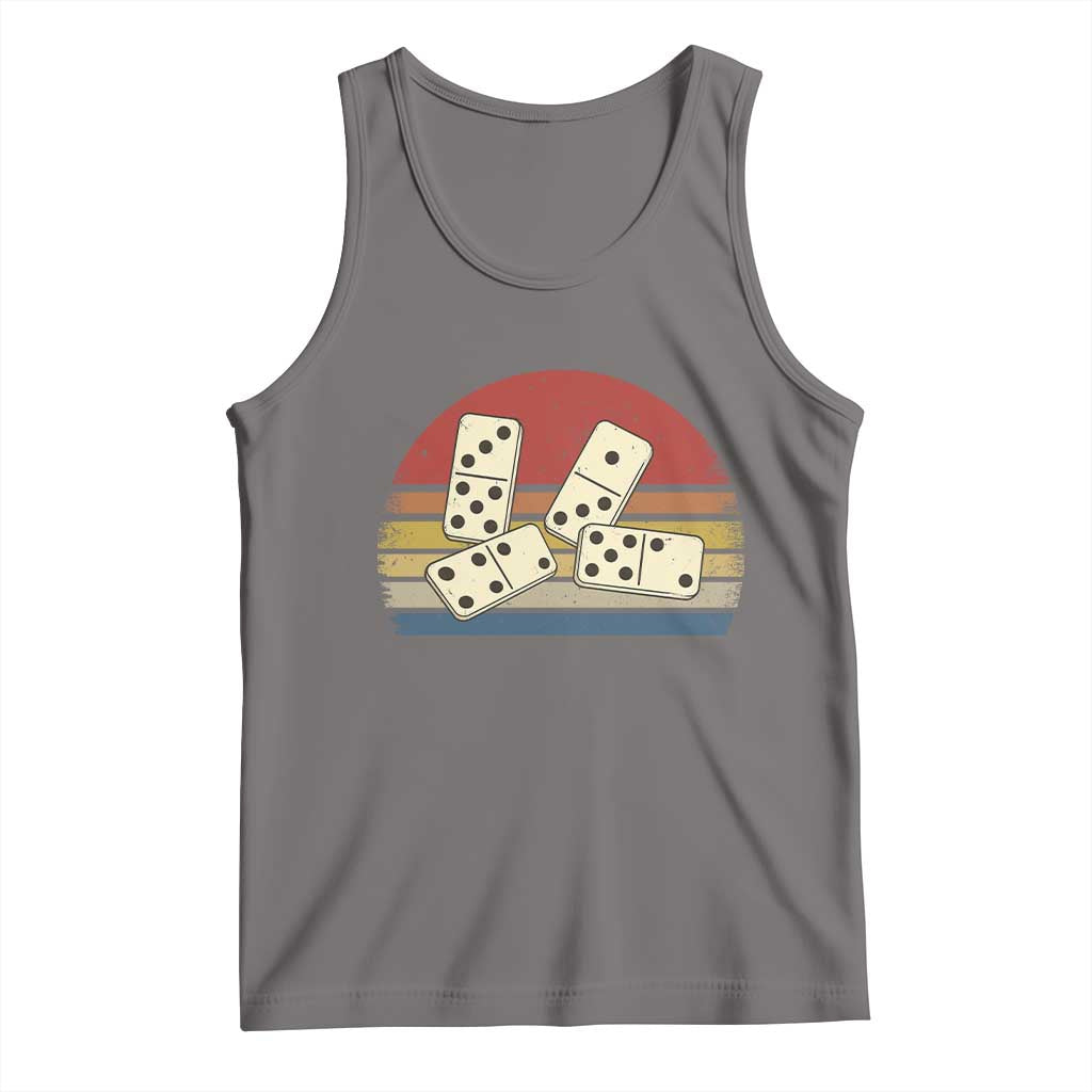 Vintage Domino Player 8647 Tank Top Board Game Subtle Protest