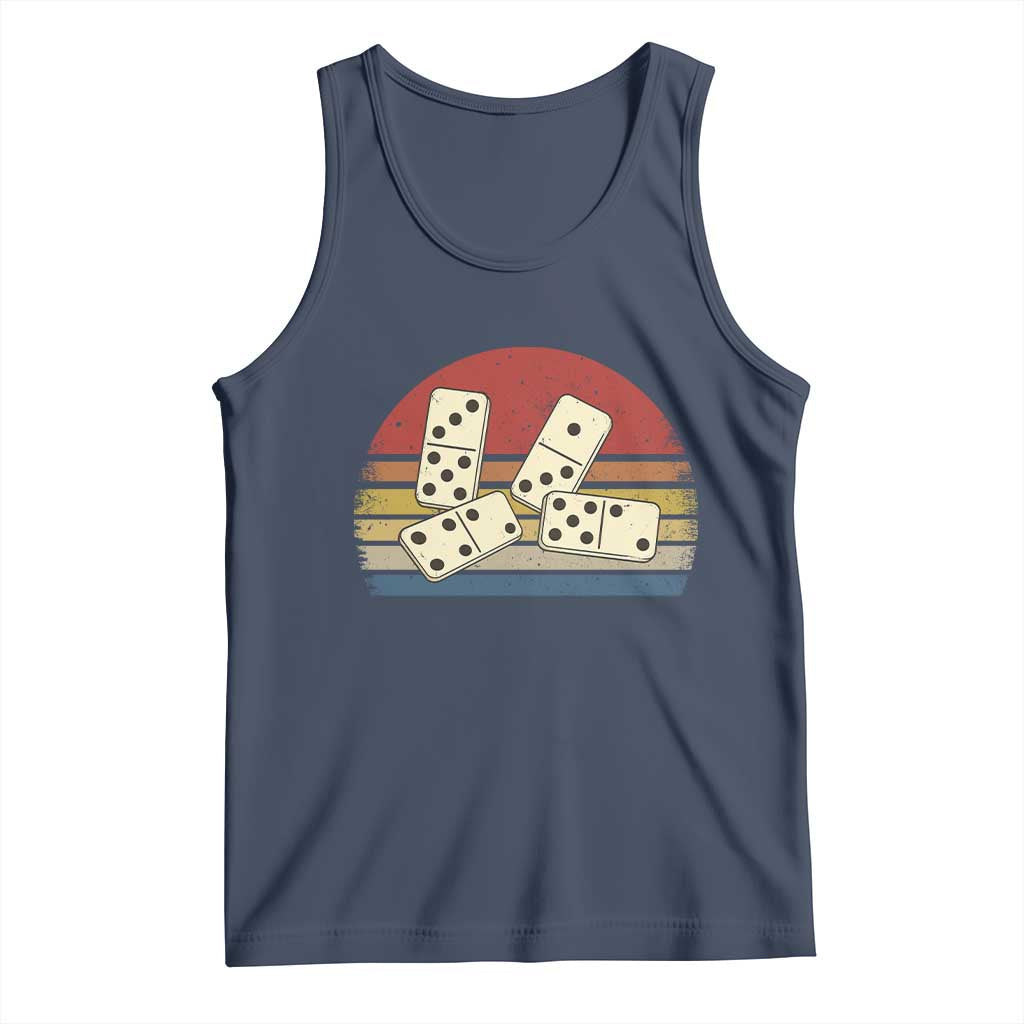 Vintage Domino Player 8647 Tank Top Board Game Subtle Protest