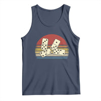 Vintage Domino Player 8647 Tank Top Board Game Subtle Protest