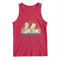 Vintage Domino Player 8647 Tank Top Board Game Subtle Protest
