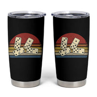 Vintage Domino Player 8647 Tumbler Cup Board Game Subtle Protest