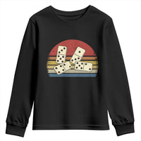 Vintage Domino Player 8647 Youth Sweatshirt Board Game Subtle Protest