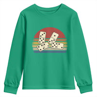 Vintage Domino Player 8647 Youth Sweatshirt Board Game Subtle Protest