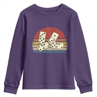 Vintage Domino Player 8647 Youth Sweatshirt Board Game Subtle Protest