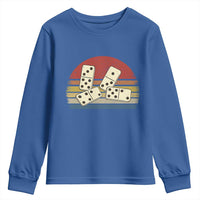 Vintage Domino Player 8647 Youth Sweatshirt Board Game Subtle Protest