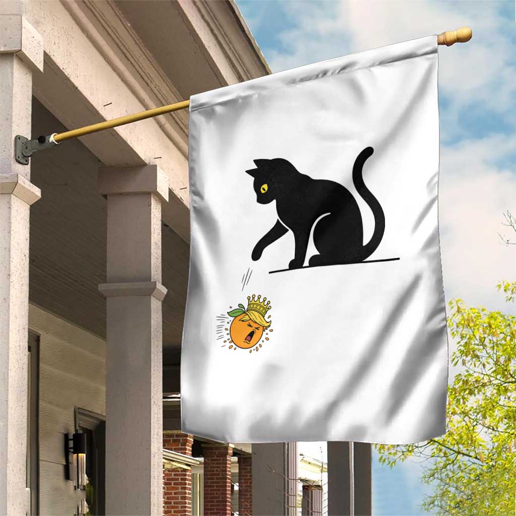 Funny No Kings Black Cat Garden Flag Rebellious Cat Lover Gift