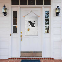Funny No Kings Black Cat Garden Flag Rebellious Cat Lover Gift
