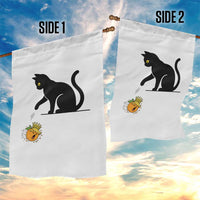 Funny No Kings Black Cat Garden Flag Rebellious Cat Lover Gift