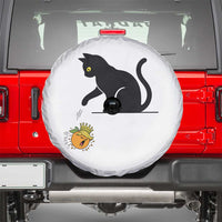 Funny No Kings Black Cat Spare Tire Cover Rebellious Cat Lover Gift
