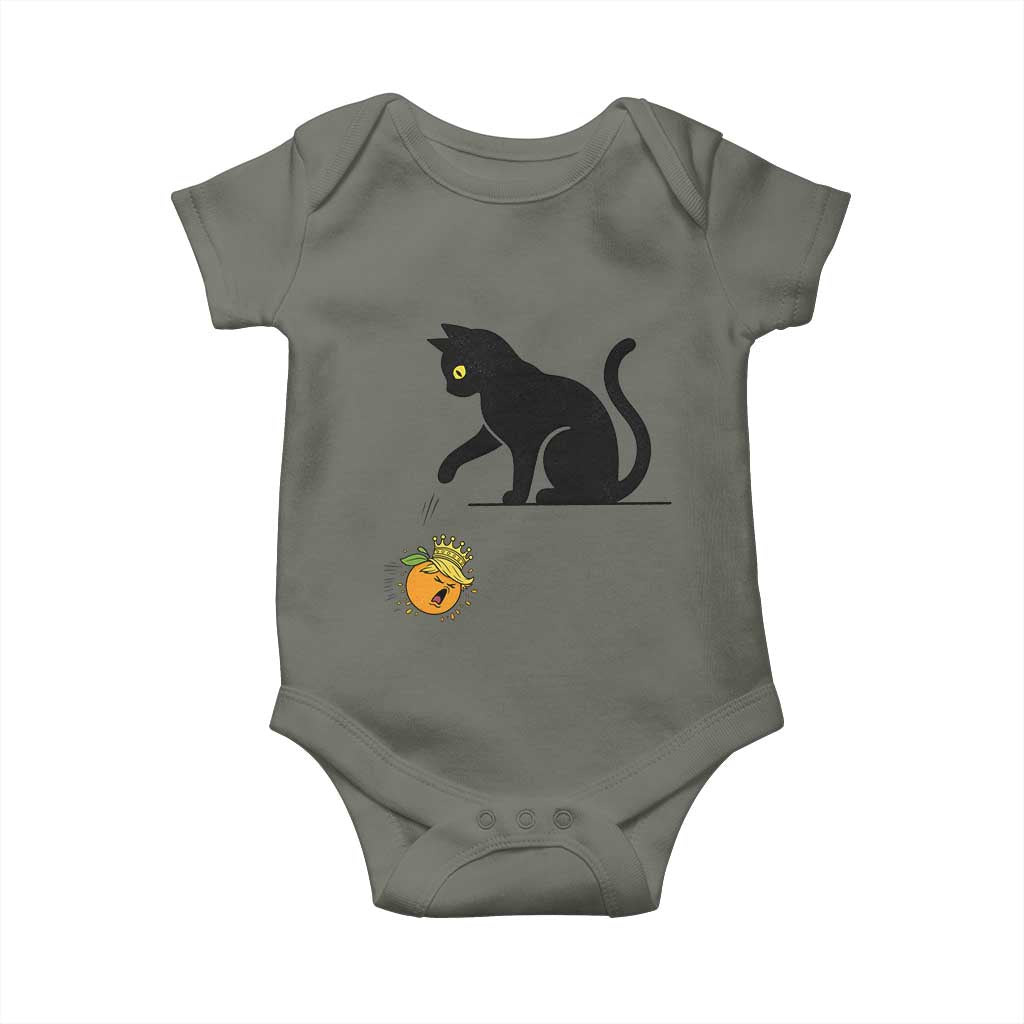 Funny No Kings Black Cat Baby Onesie Rebellious Cat Lover Gift