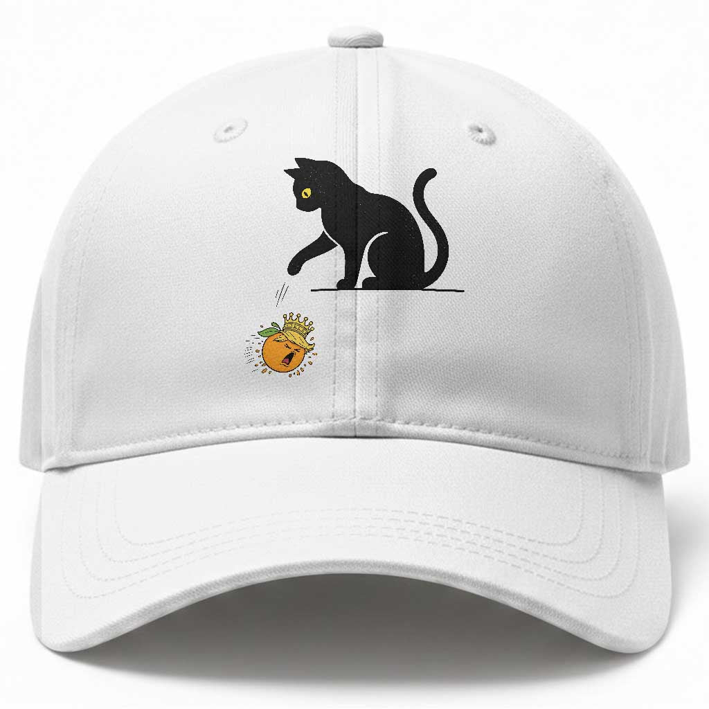 Funny No Kings Black Cat Baseball Cap Rebellious Cat Lover Gift