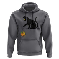 Funny No Kings Black Cat Hoodie Rebellious Cat Lover Gift