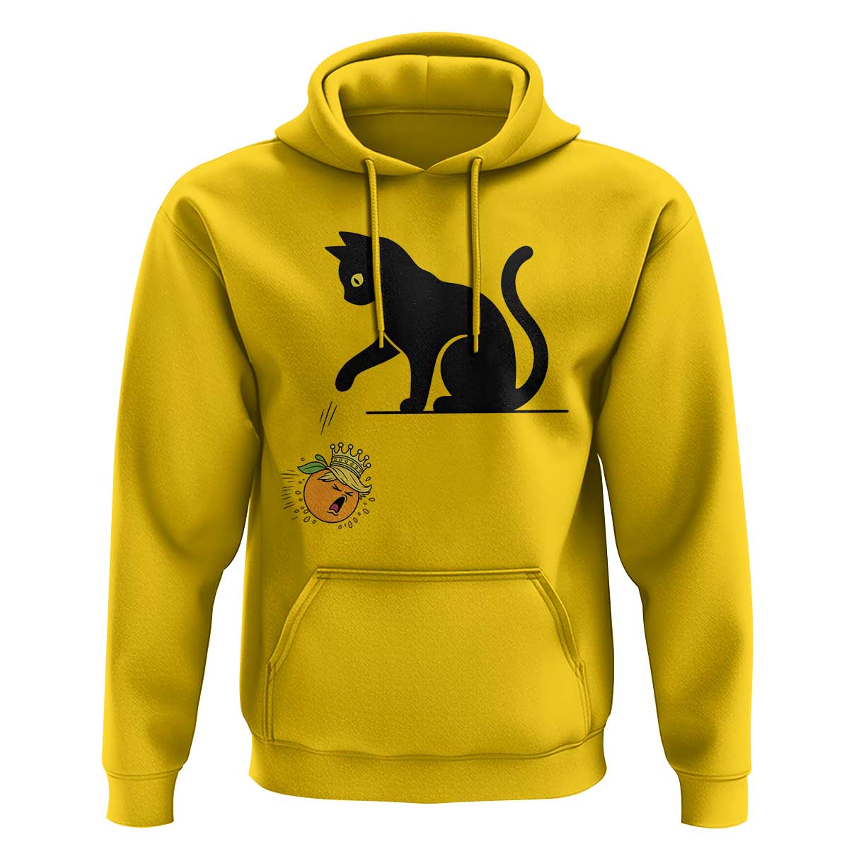 Funny No Kings Black Cat Hoodie Rebellious Cat Lover Gift