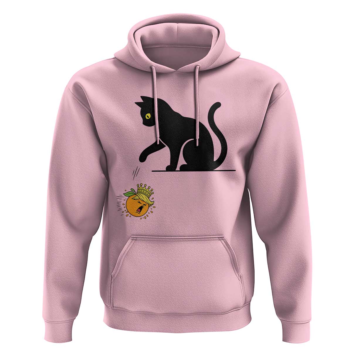 Funny No Kings Black Cat Hoodie Rebellious Cat Lover Gift