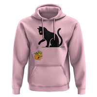 Funny No Kings Black Cat Hoodie Rebellious Cat Lover Gift