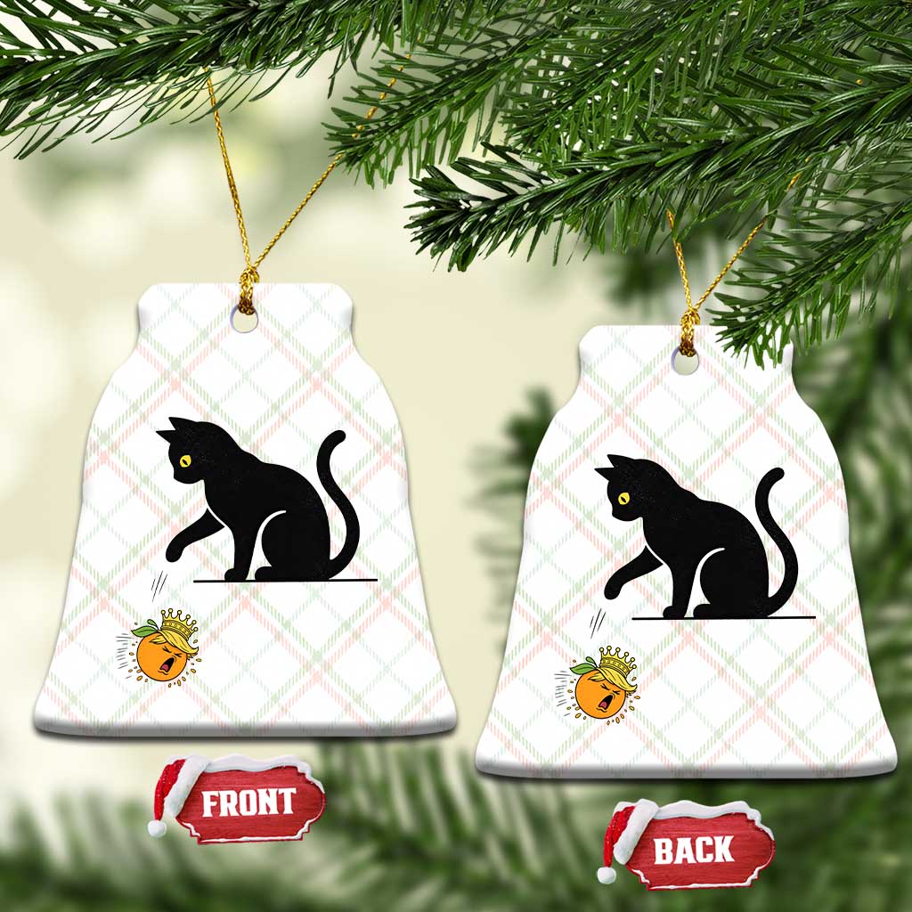 Funny No Kings Black Cat Ceramic Ornament Rebellious Cat Lover Gift