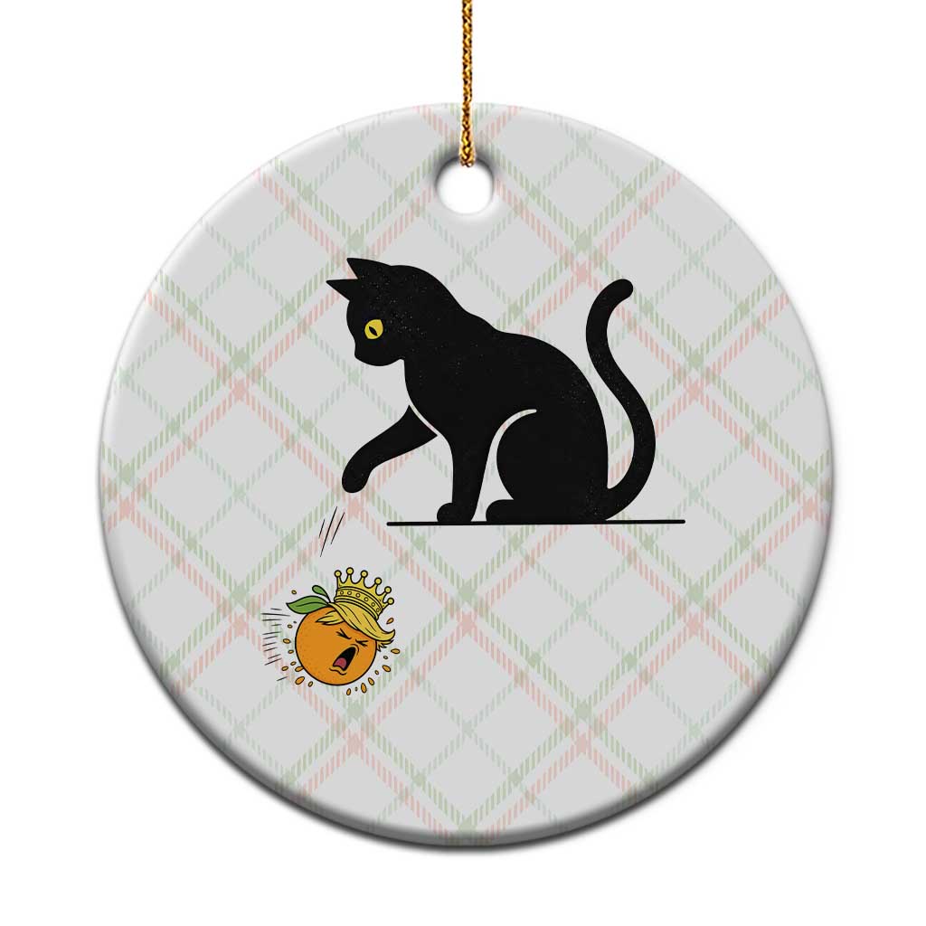 Funny No Kings Black Cat Ceramic Ornament Rebellious Cat Lover Gift