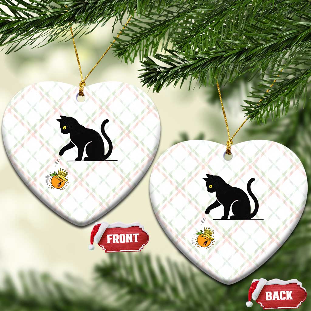 Funny No Kings Black Cat Ceramic Ornament Rebellious Cat Lover Gift