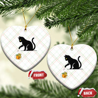 Funny No Kings Black Cat Ceramic Ornament Rebellious Cat Lover Gift