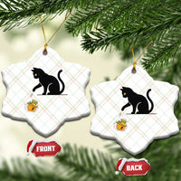 Funny No Kings Black Cat Ceramic Ornament Rebellious Cat Lover Gift