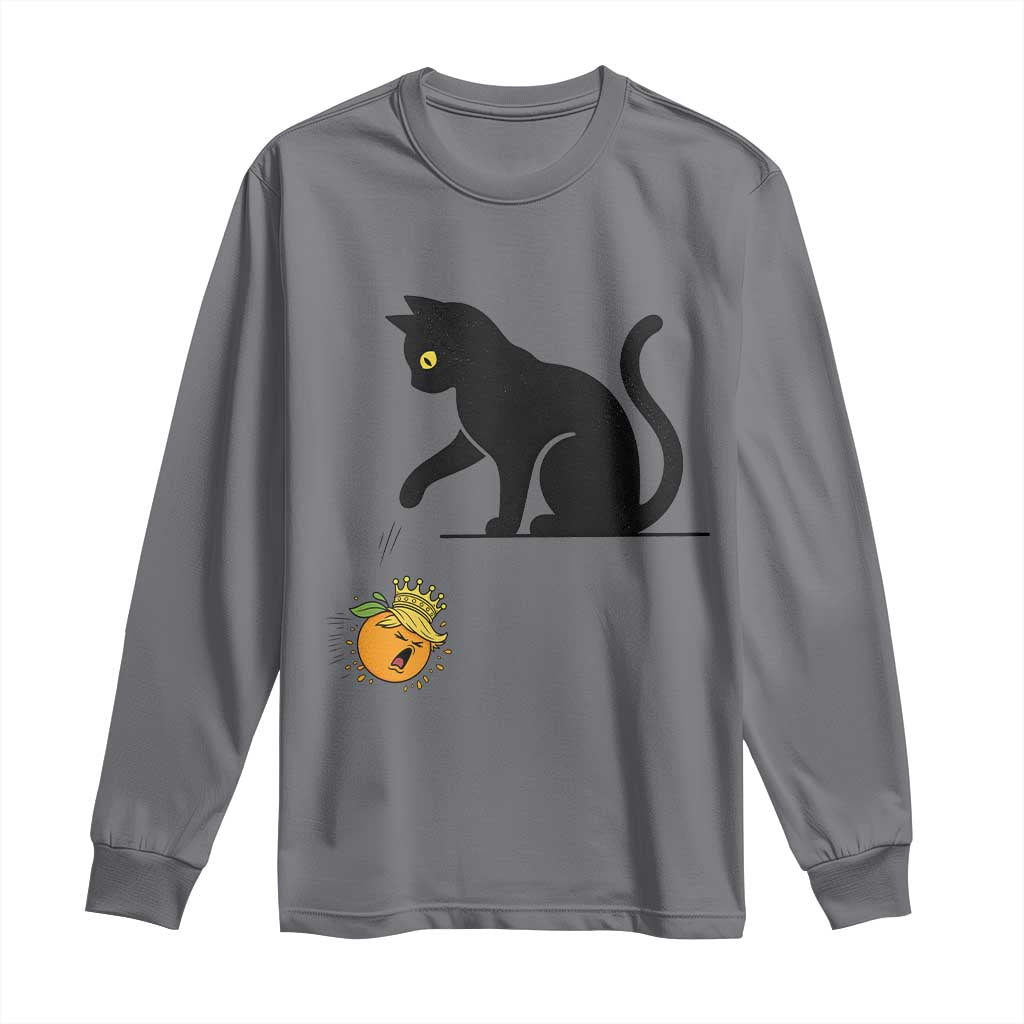 Funny No Kings Black Cat Long Sleeve Shirt Rebellious Cat Lover Gift