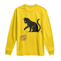 Funny No Kings Black Cat Long Sleeve Shirt Rebellious Cat Lover Gift