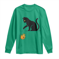 Funny No Kings Black Cat Long Sleeve Shirt Rebellious Cat Lover Gift