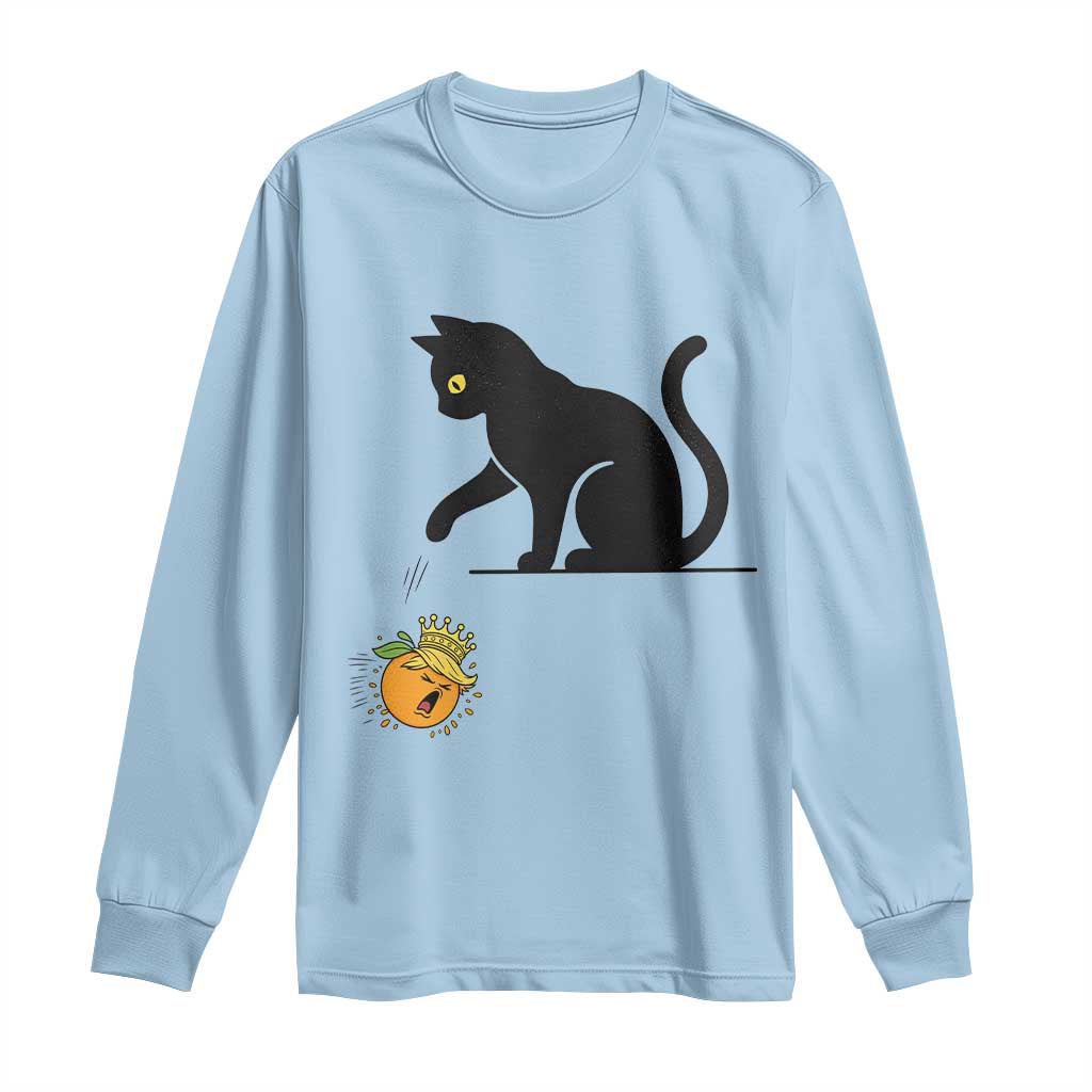 Funny No Kings Black Cat Long Sleeve Shirt Rebellious Cat Lover Gift
