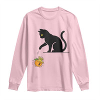 Funny No Kings Black Cat Long Sleeve Shirt Rebellious Cat Lover Gift
