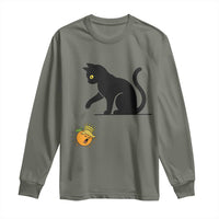Funny No Kings Black Cat Long Sleeve Shirt Rebellious Cat Lover Gift