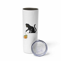 Funny No Kings Black Cat Skinny Tumbler Rebellious Cat Lover Gift