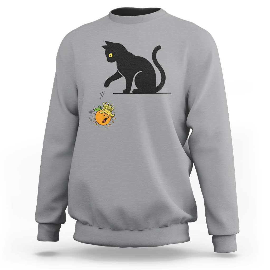 Funny No Kings Black Cat Sweatshirt Rebellious Cat Lover Gift