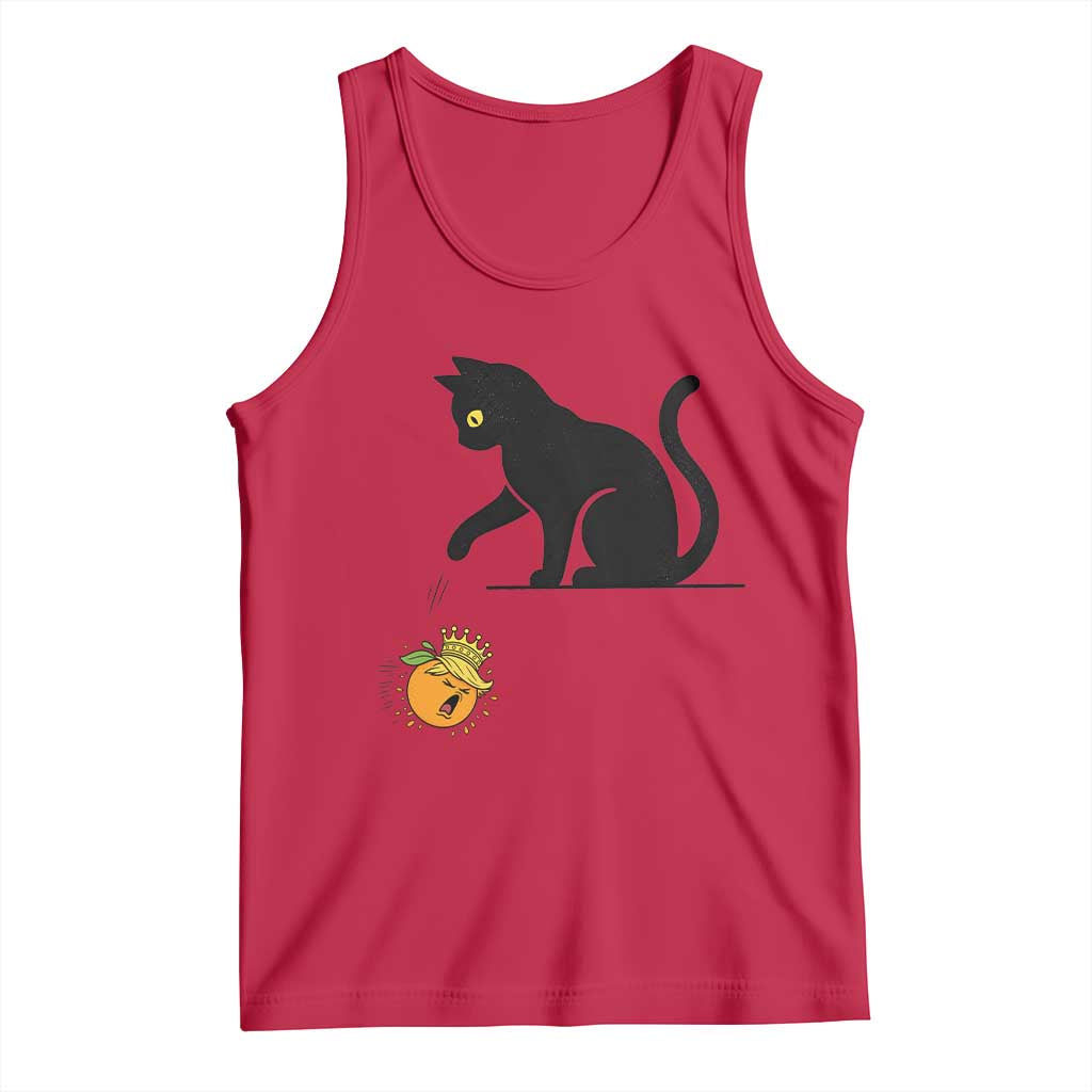 Funny No Kings Black Cat Tank Top Rebellious Cat Lover Gift