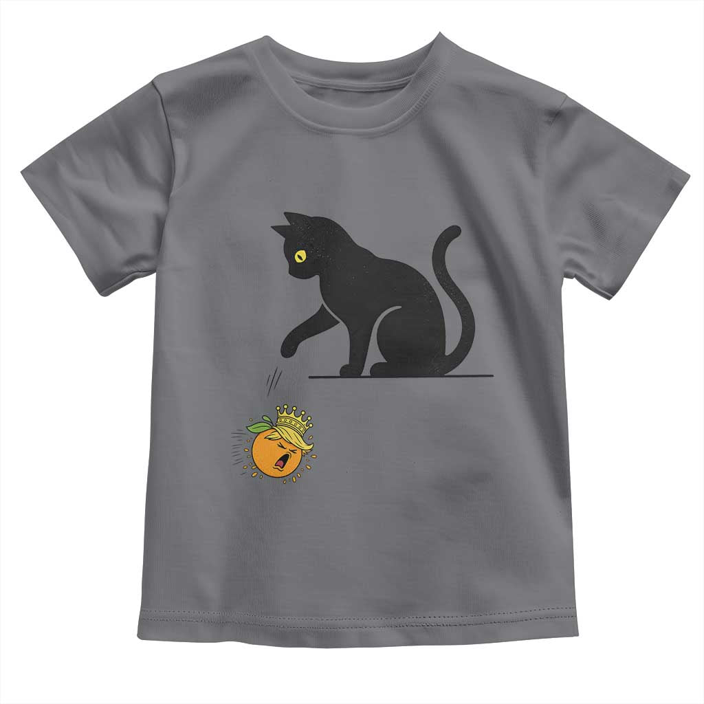 Funny No Kings Black Cat Toddler T Shirt Rebellious Cat Lover Gift