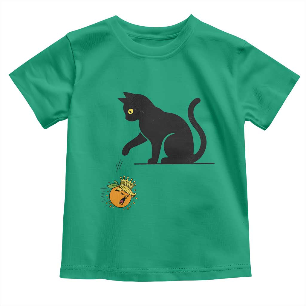 Funny No Kings Black Cat Toddler T Shirt Rebellious Cat Lover Gift