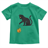 Funny No Kings Black Cat Toddler T Shirt Rebellious Cat Lover Gift
