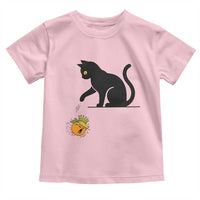 Funny No Kings Black Cat Toddler T Shirt Rebellious Cat Lover Gift