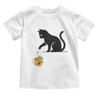 Funny No Kings Black Cat Toddler T Shirt Rebellious Cat Lover Gift
