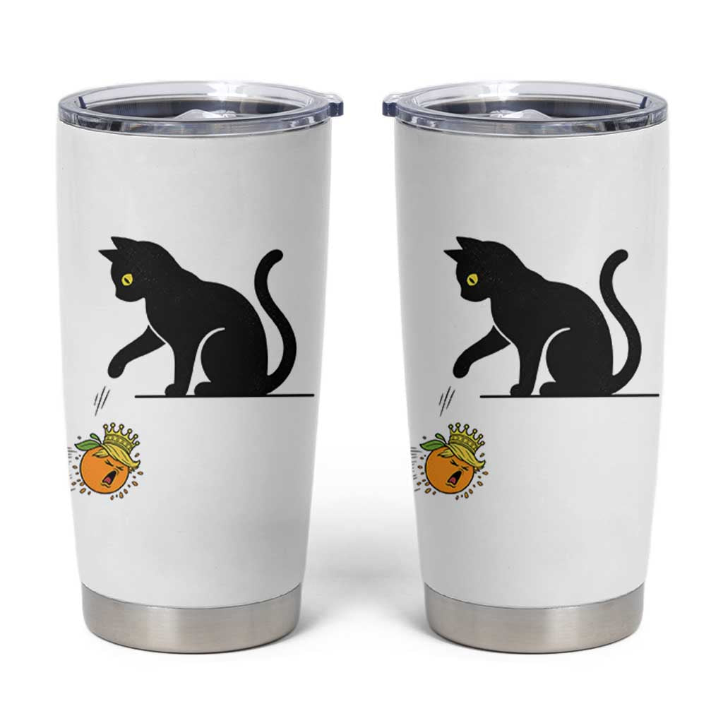 Funny No Kings Black Cat Tumbler Cup Rebellious Cat Lover Gift