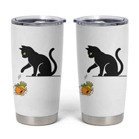 Funny No Kings Black Cat Tumbler Cup Rebellious Cat Lover Gift