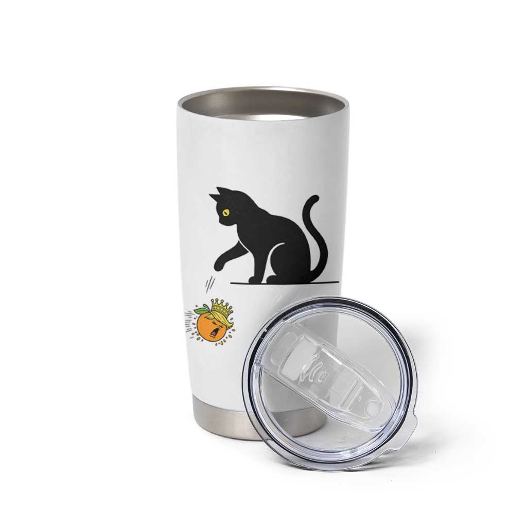 Funny No Kings Black Cat Tumbler Cup Rebellious Cat Lover Gift