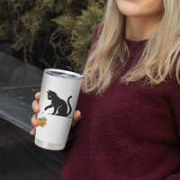 Funny No Kings Black Cat Tumbler Cup Rebellious Cat Lover Gift