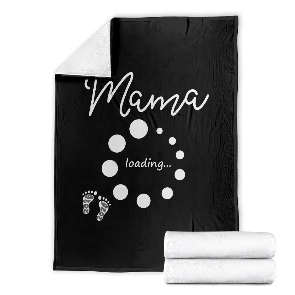 Mama Loading 2026 Throw Blanket Pregnancy Announcement Mothers Day
