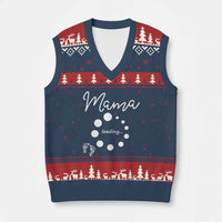 Mama Loading 2026 V-Neck Knit Sweater Vest Pregnancy Announcement Mothers Day