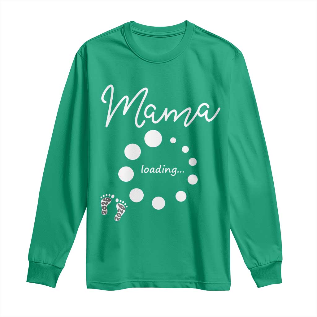 Mama Loading 2026 Long Sleeve Shirt Pregnancy Announcement Mothers Day