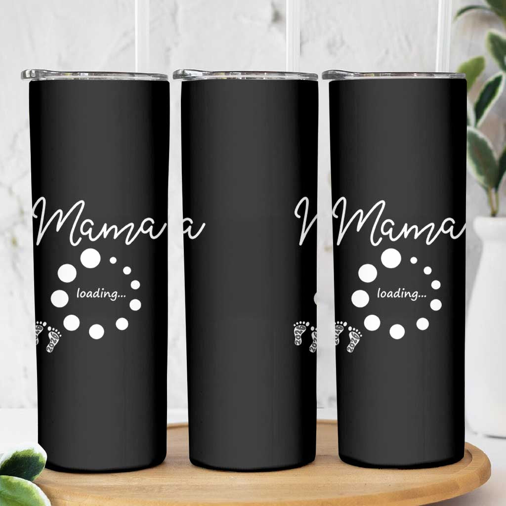 Mama Loading 2026 Skinny Tumbler Pregnancy Announcement Mothers Day