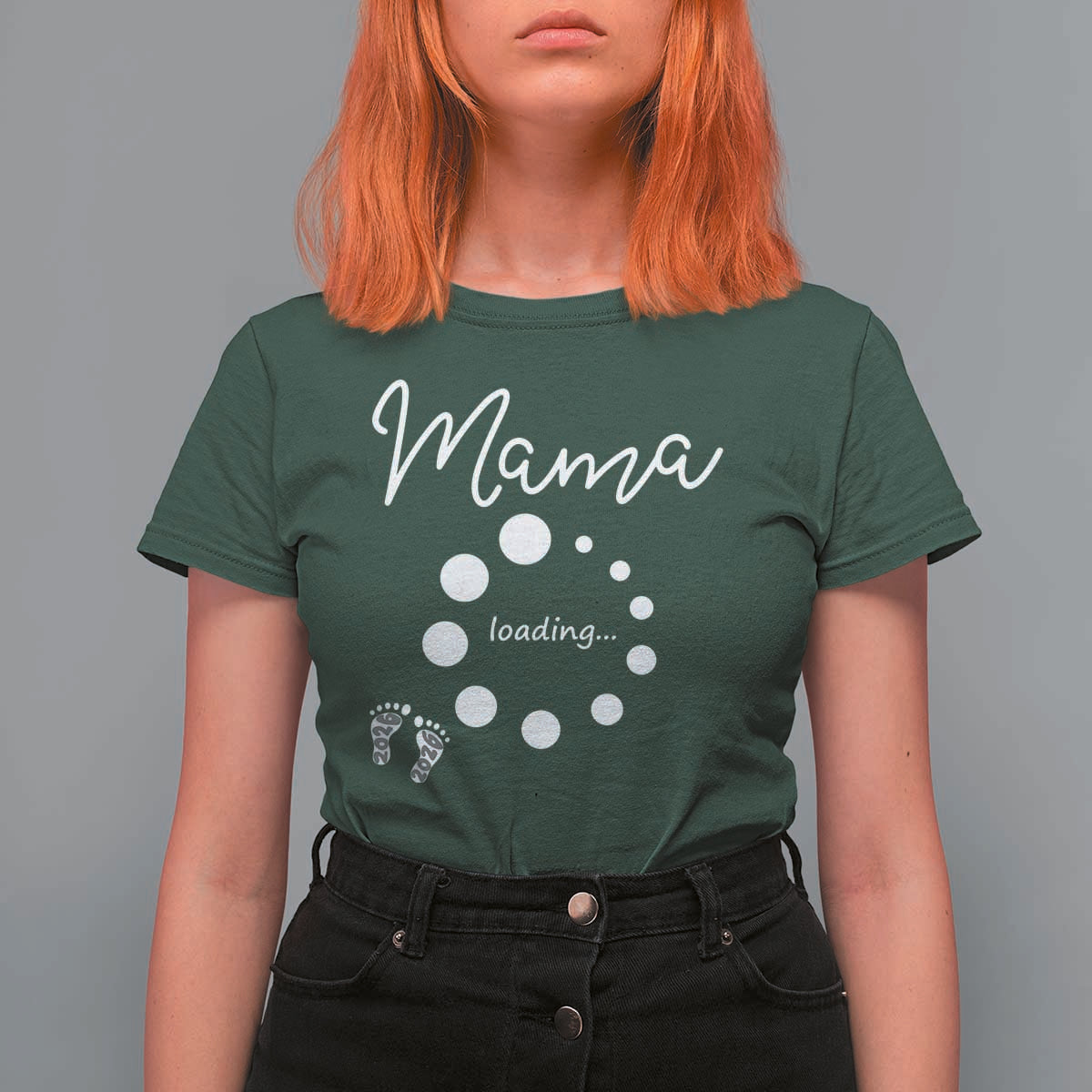 Mama Loading 2026 T Shirt For Women Pregnancy Announcement Mothers Day