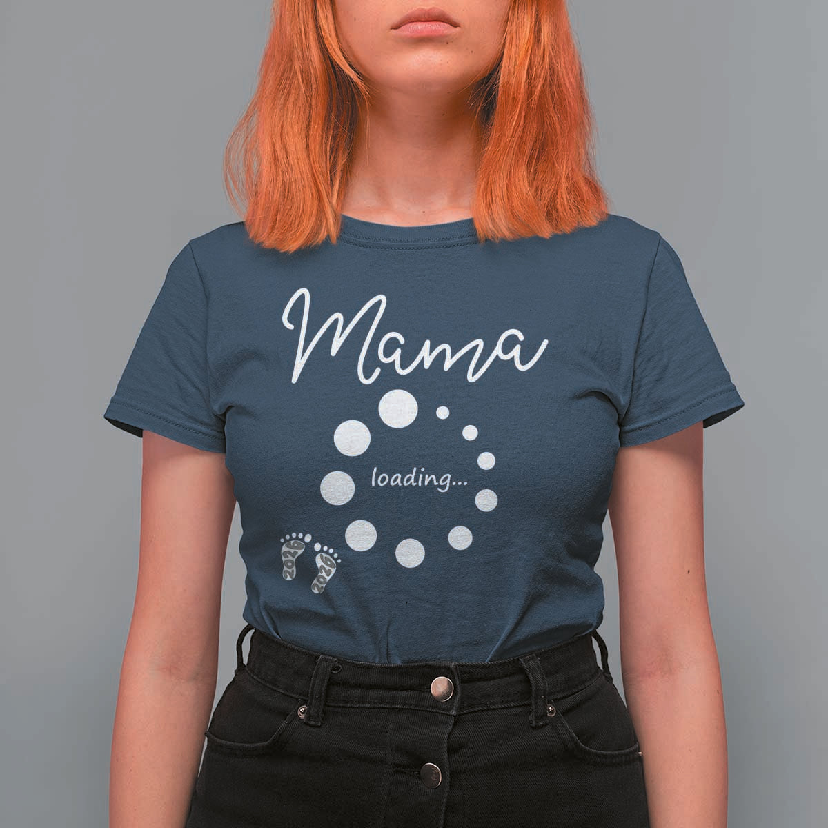 Mama Loading 2026 T Shirt For Women Pregnancy Announcement Mothers Day
