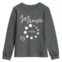Mama Loading 2026 Youth Sweatshirt Pregnancy Announcement Mothers Day