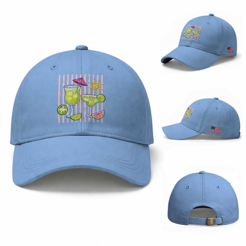 Tropical Margarita Summer Baseball Cap Beach Vacation Graphic